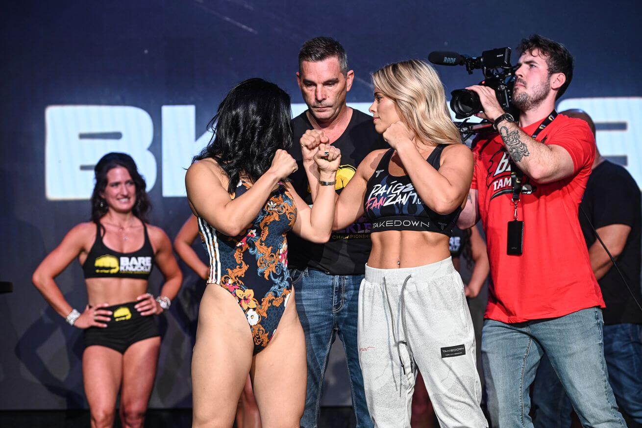 Rachael Ostovich and Paige VanZant at BKFC 19