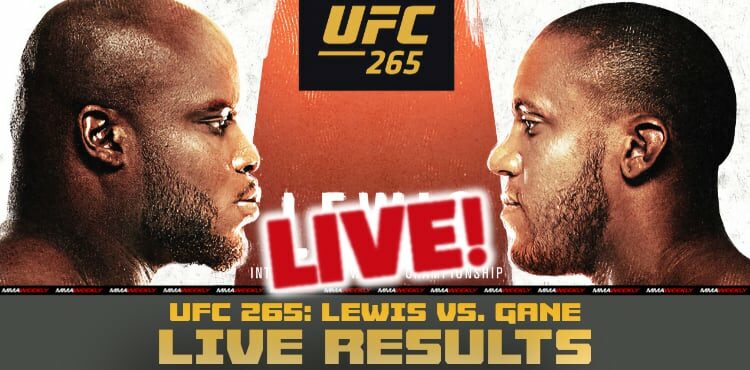 UFC 265 live results Lewis vs Gane
