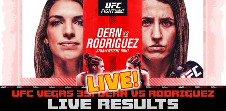 UFC Vegas 39 live results Dern vs Rodriguez
