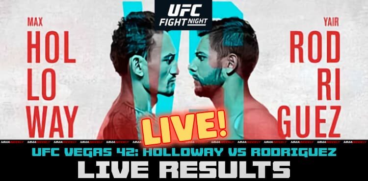 UFC Vegas 42 live results Max Holloway vs Yair Rodriguez
