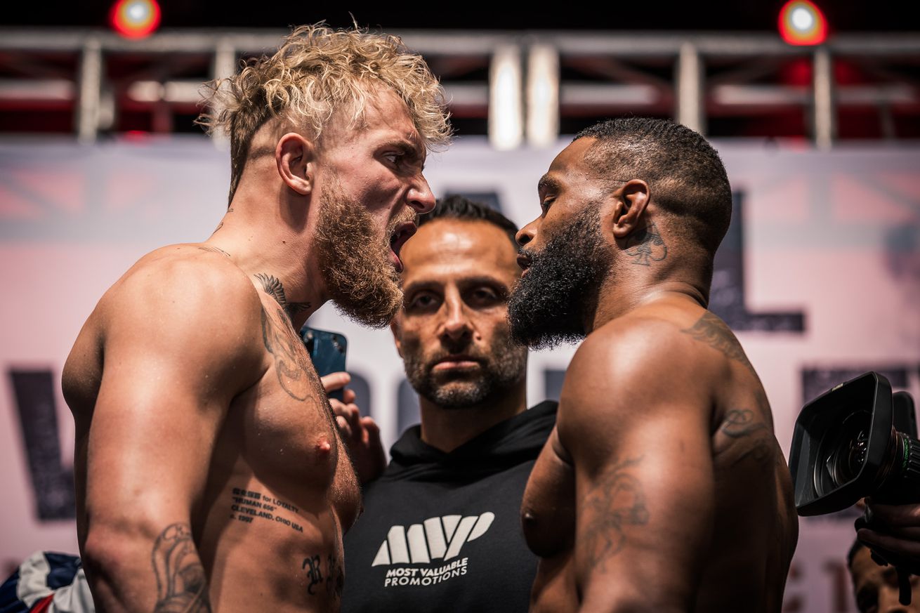 Jake Paul and Tyron Woodley