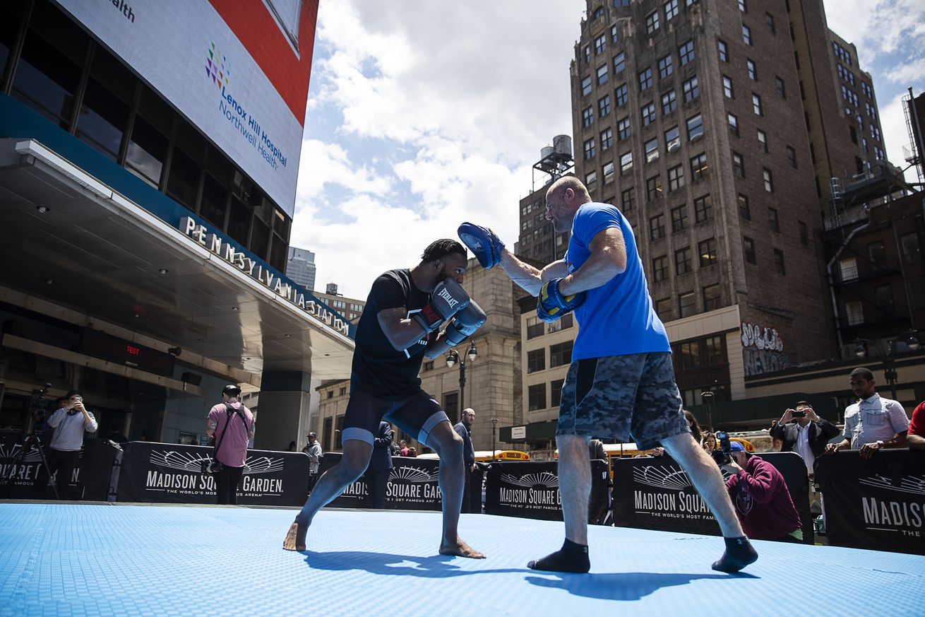 MMA Fighter Andre Harrison Photo Call Ahead of PFL1 At Madison Square Garden