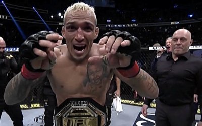 Watch Charles Oliveira submit Dustin Poirier in his first UFC title defense | Fight Video
