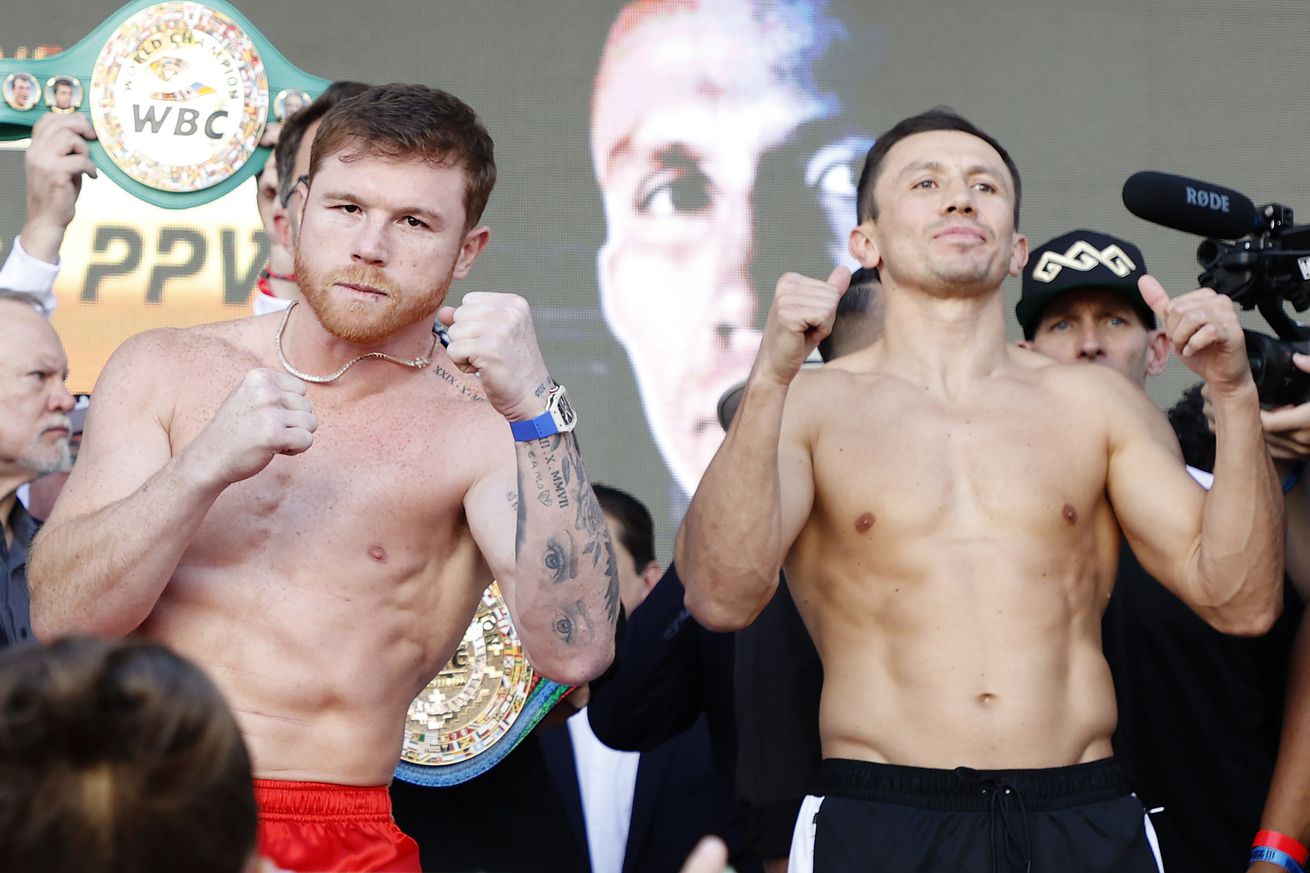 Canelo Alvarez and Gennadiy Golovkin