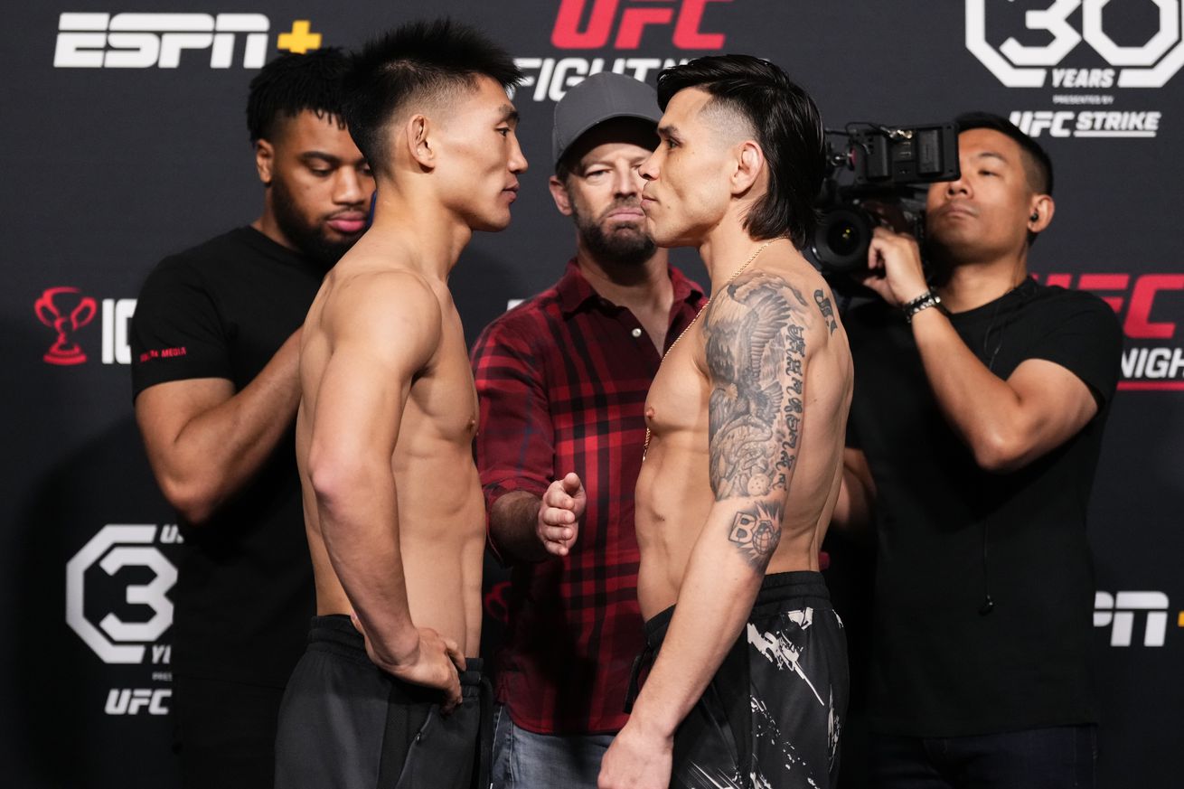 Song Yadong and Ricky Simon at UFC Vegas 72