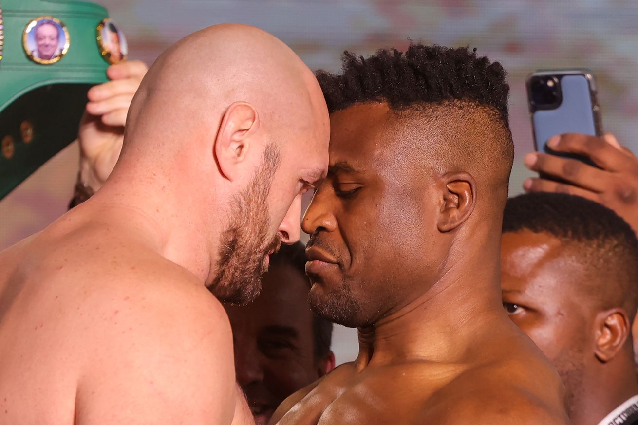 Tyson Fury and Francis Ngannou 