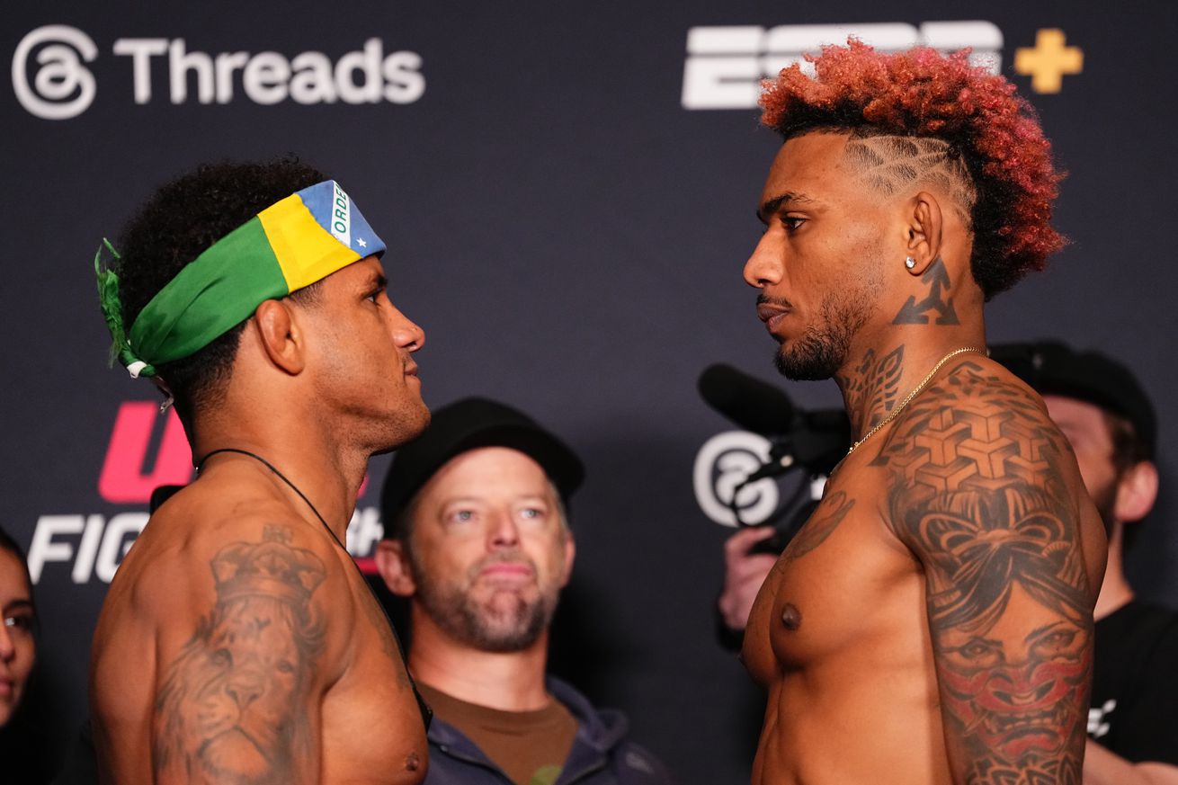 Gilbert Burns and Michael Morales at UFC Fight Night