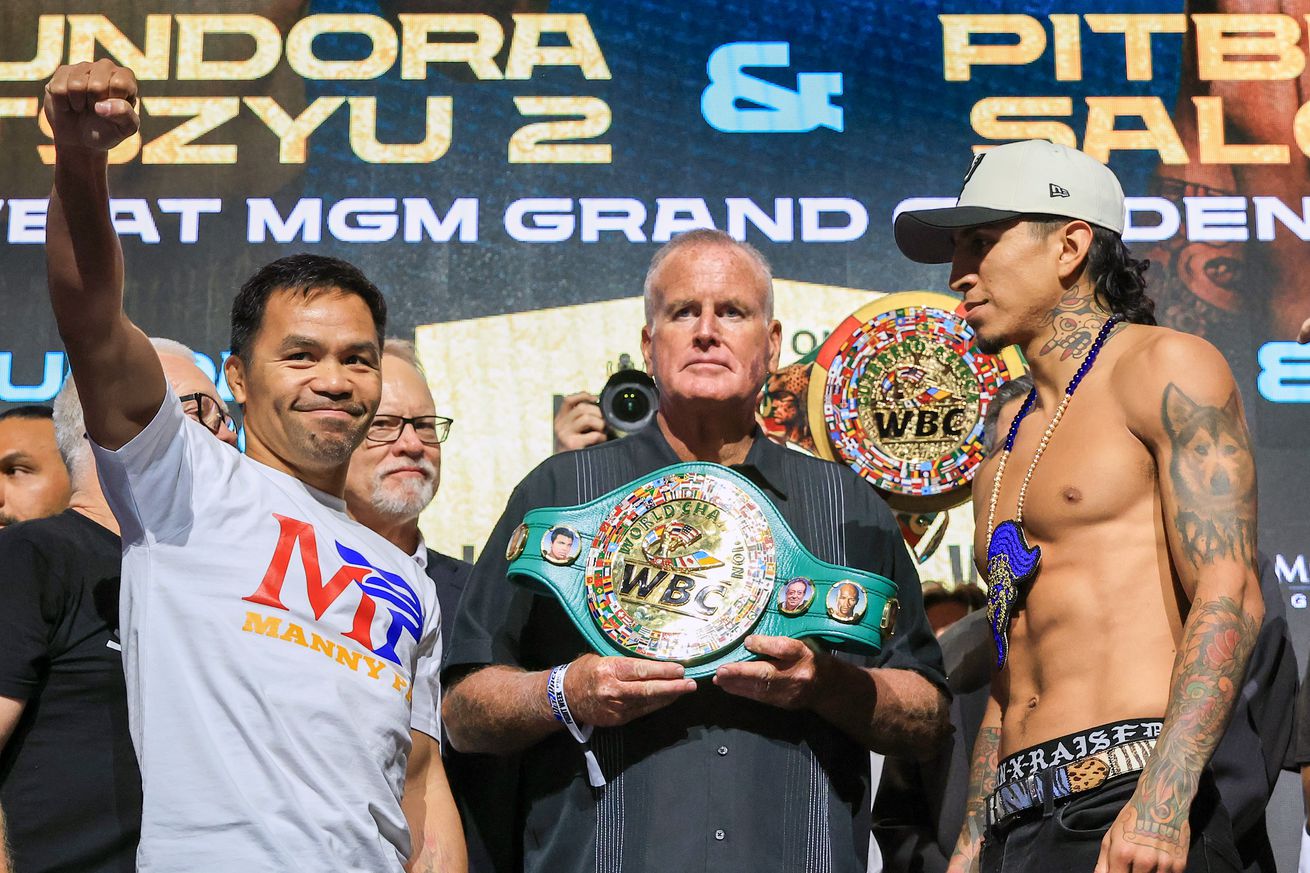 Manny Pacquiao and Mario Barrios