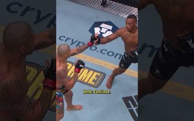 what did Alex Pereira hit him with?? 😳 #ufcshorts